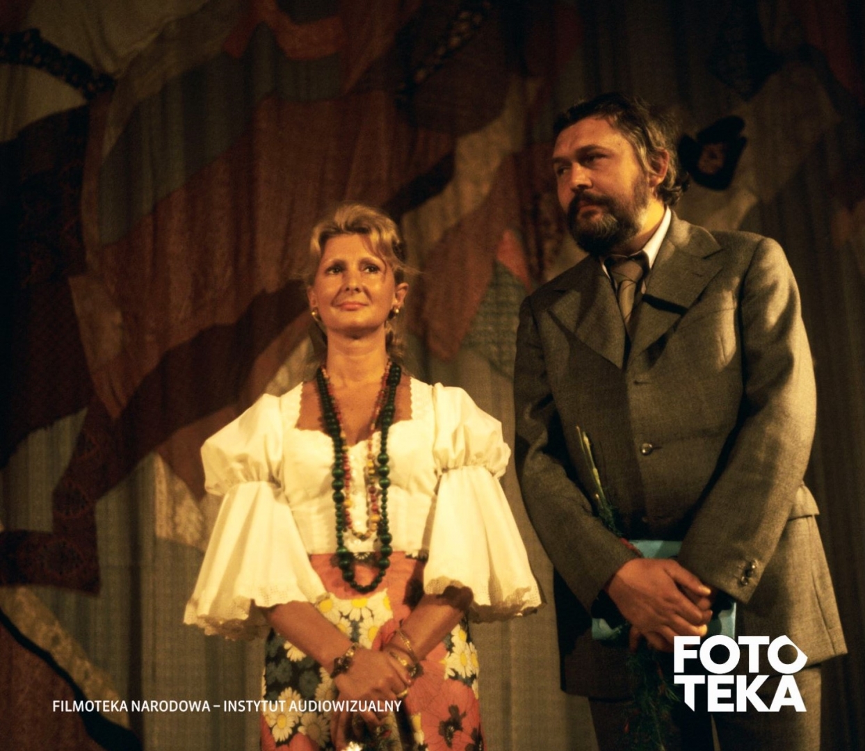 Jadwiga Barańska i Jerzy Bińczycki na Festiwalu Polskich Filmów Fabularnych w Gdańsku w 1975 roku.